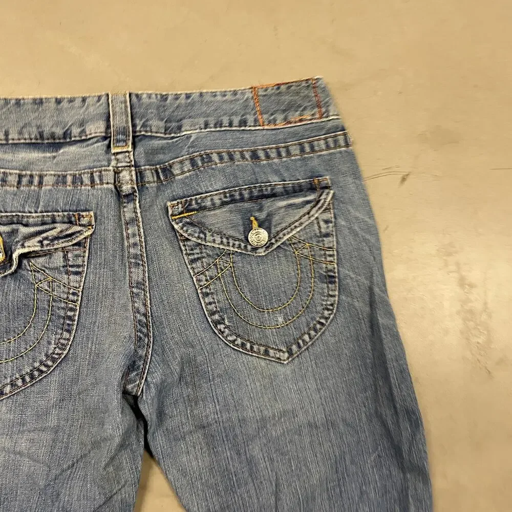 Y2K true religion jean cutoff shorts 32